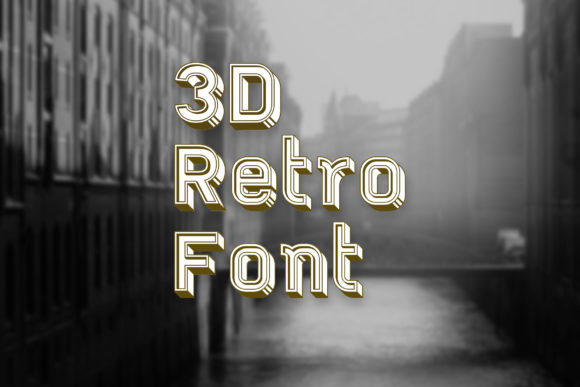 3d Retro Font: A Display Typeface That Elevates Branding