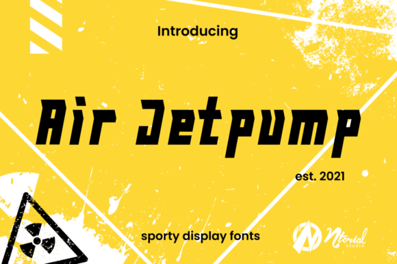 Air Jetpump Font: A Robotic Display Typeface for Creative Makers