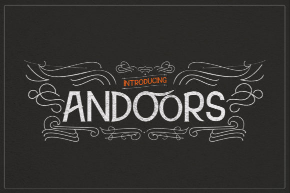 Andoors Vintage Display Font for Handmade Crafts