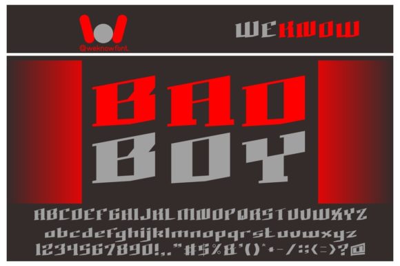 Bad Boy Font for Bold Branding and Futuristic Web Designs