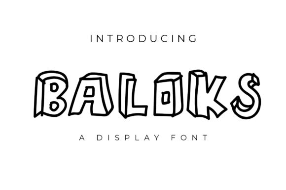 Baloks Display Font for Engaging Brand Content