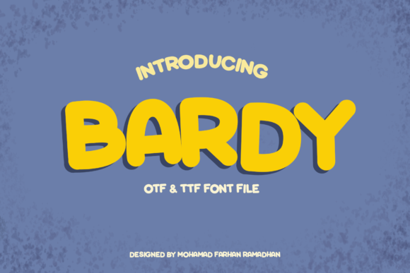 Bardy Display Font for Bold and Friendly Campaigns
