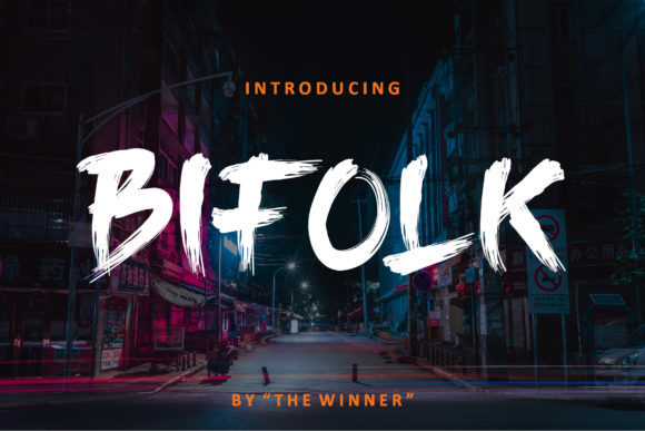 Bifolk Font: A Bold Display Typeface for Editorial Creativity