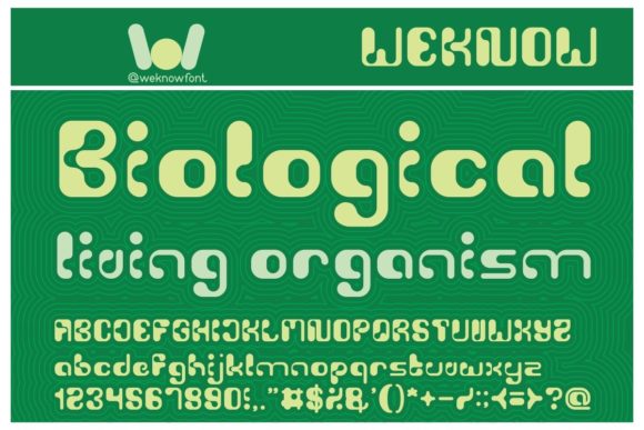 Biological Font: A Quirky Display Typeface for Creative Campaigns