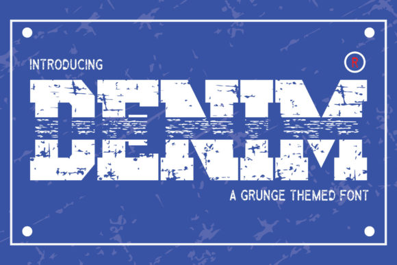 Denim Font: Bold Display Type for Impactful Designs