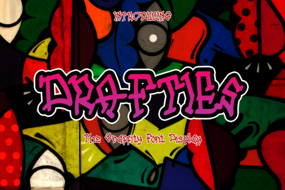 Drafties Display Font for Urban Web Design Projects