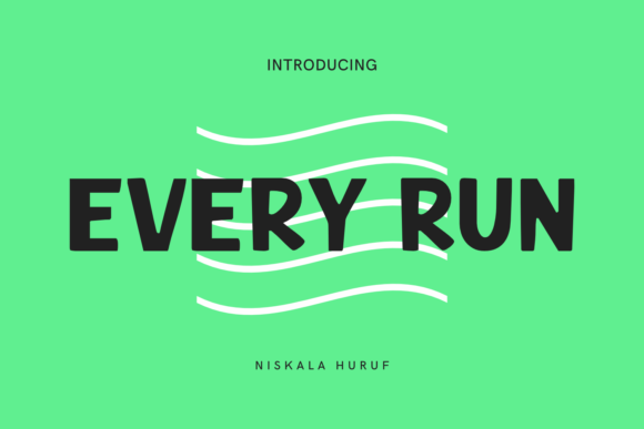 Every Run Font for Branding and Display Projects