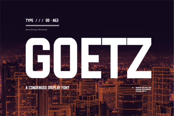 Goetz Font for Bold Editorial Design and Content Branding