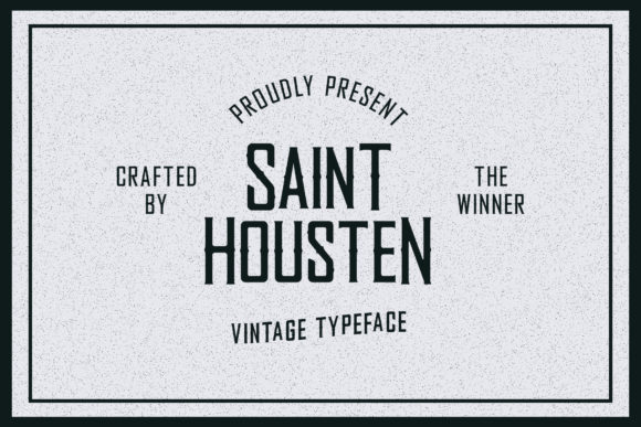 Housten Font: A Vintage-Styled Display Typeface for Editorial Design