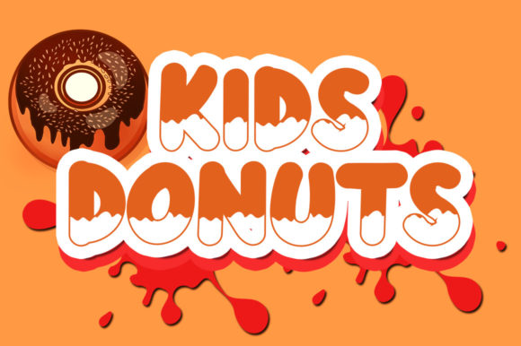 Kids Donuts Font for Playful and Creative Designs