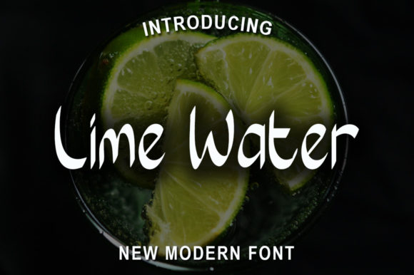 Lime Water Font: A Modern Display Typeface for Creative Crafters