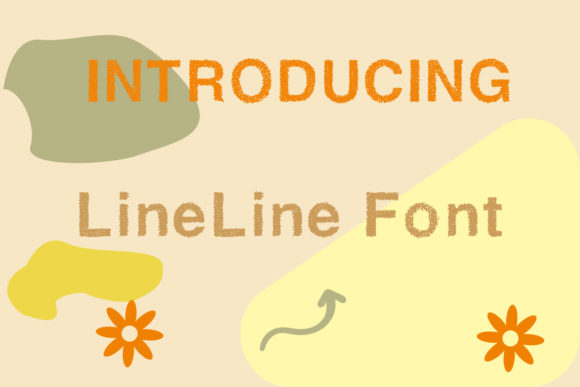 Line Line Display Font for Bold Digital Design