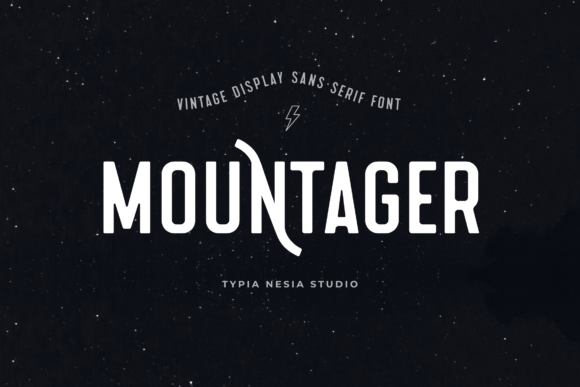 Mountager Font: Bold Vintage Typography for Creative Projects