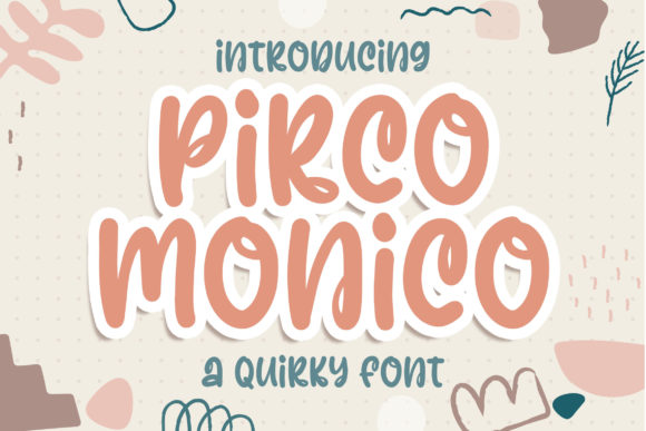 Pirco Monico: A Quirky Display Font for Playful Editorial Design