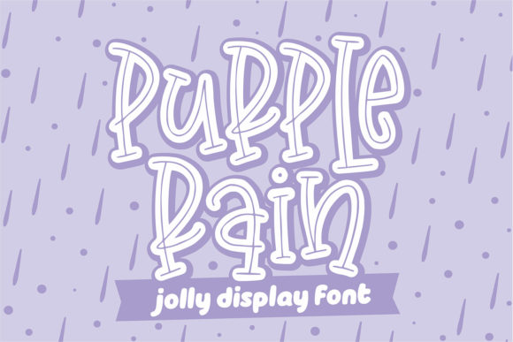 Purple Rain: A Quirky Display Font for Playful Editorial Design