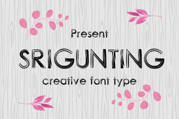 Srigunting Display Font Review: A Brushed Typeface for Creative Projects