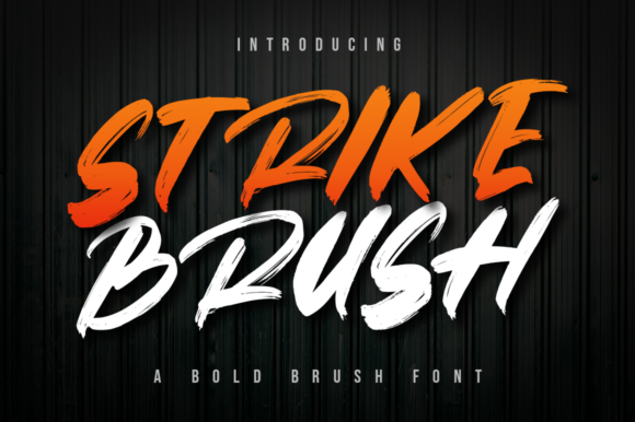 Strike Brush: A Bold Display Font for Modern Designers