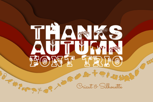 Thanks Autumn Trio Font for Editorial Design