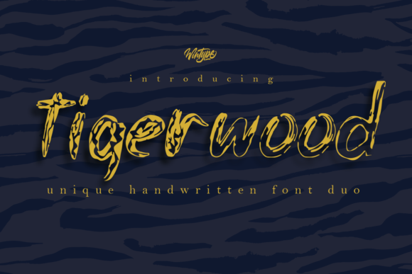 Tigerwood Font: A Stylish Display Typeface for Small Business Branding